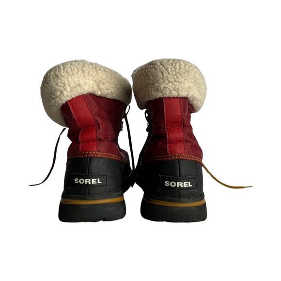 Sorel Boots Womens Explorer Carnival Winter Shearling Mid Calf size 8.5 - Picture 2 of 7